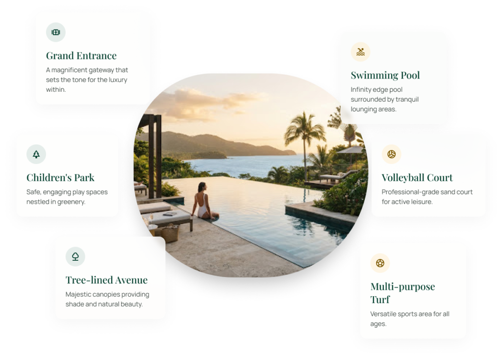 mobile asymmetrical amenities layout
